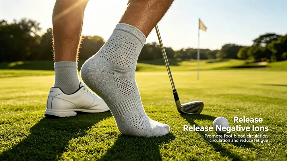 Enjoy All-Day Support and Odor Defense with Negative Ion Sports Socks